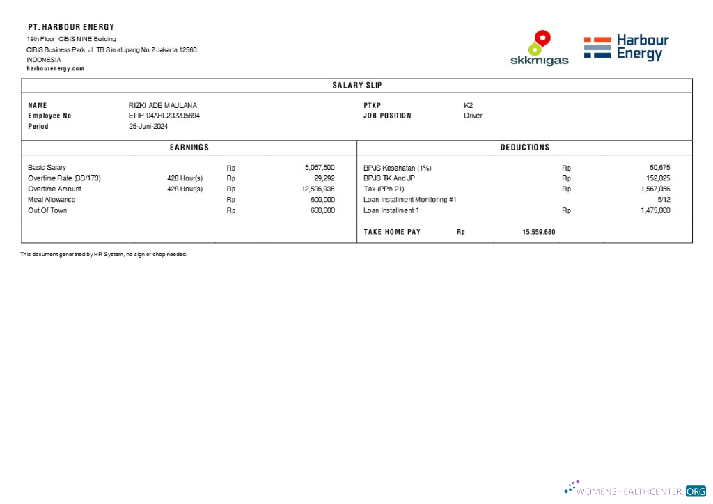 Download Harbour Energy salary slip template in Word and PDF formats.pdf, 3 Photoshop template